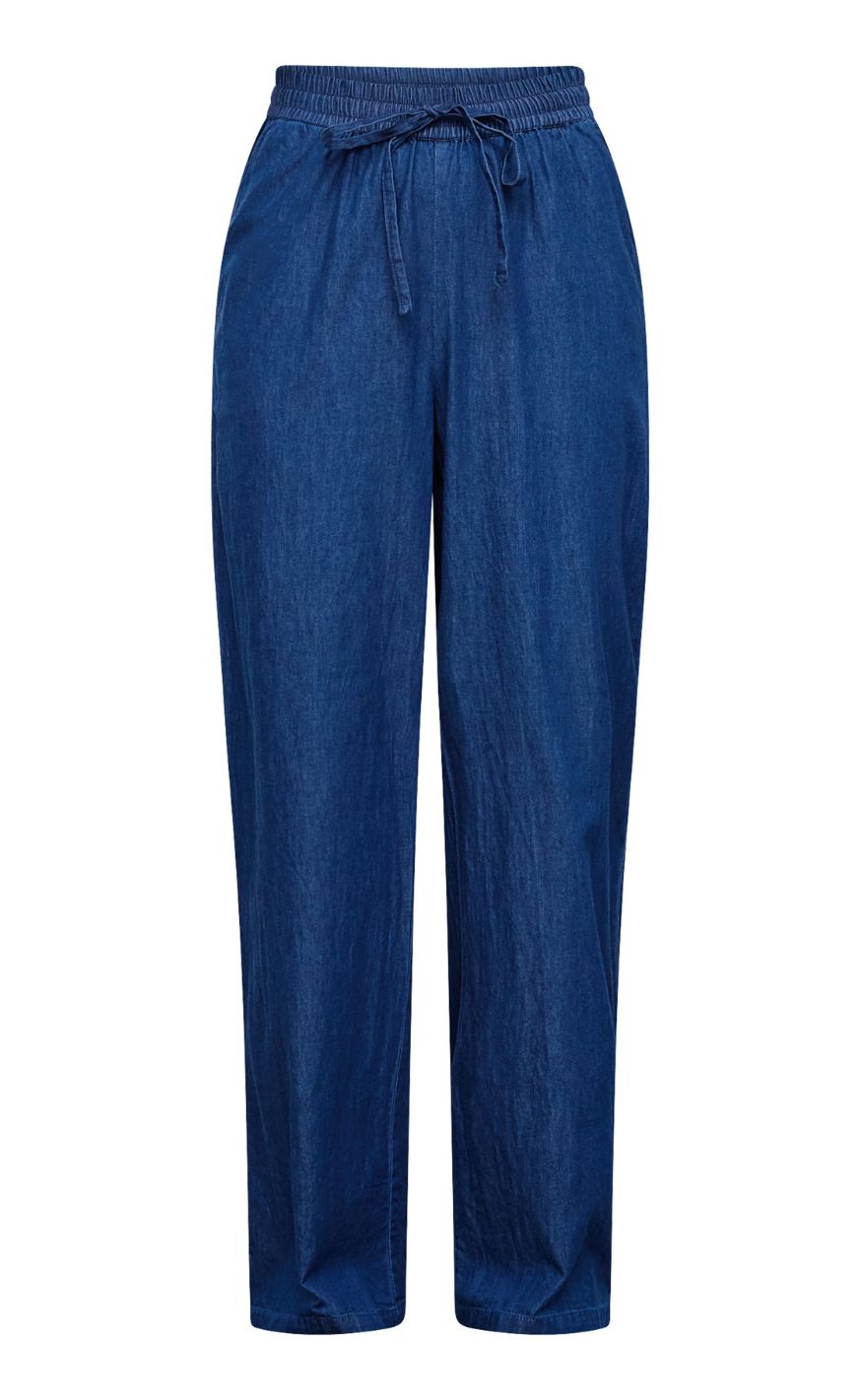 Sisters Point Bukser - ELLA-PA52 - D. Blue Denim