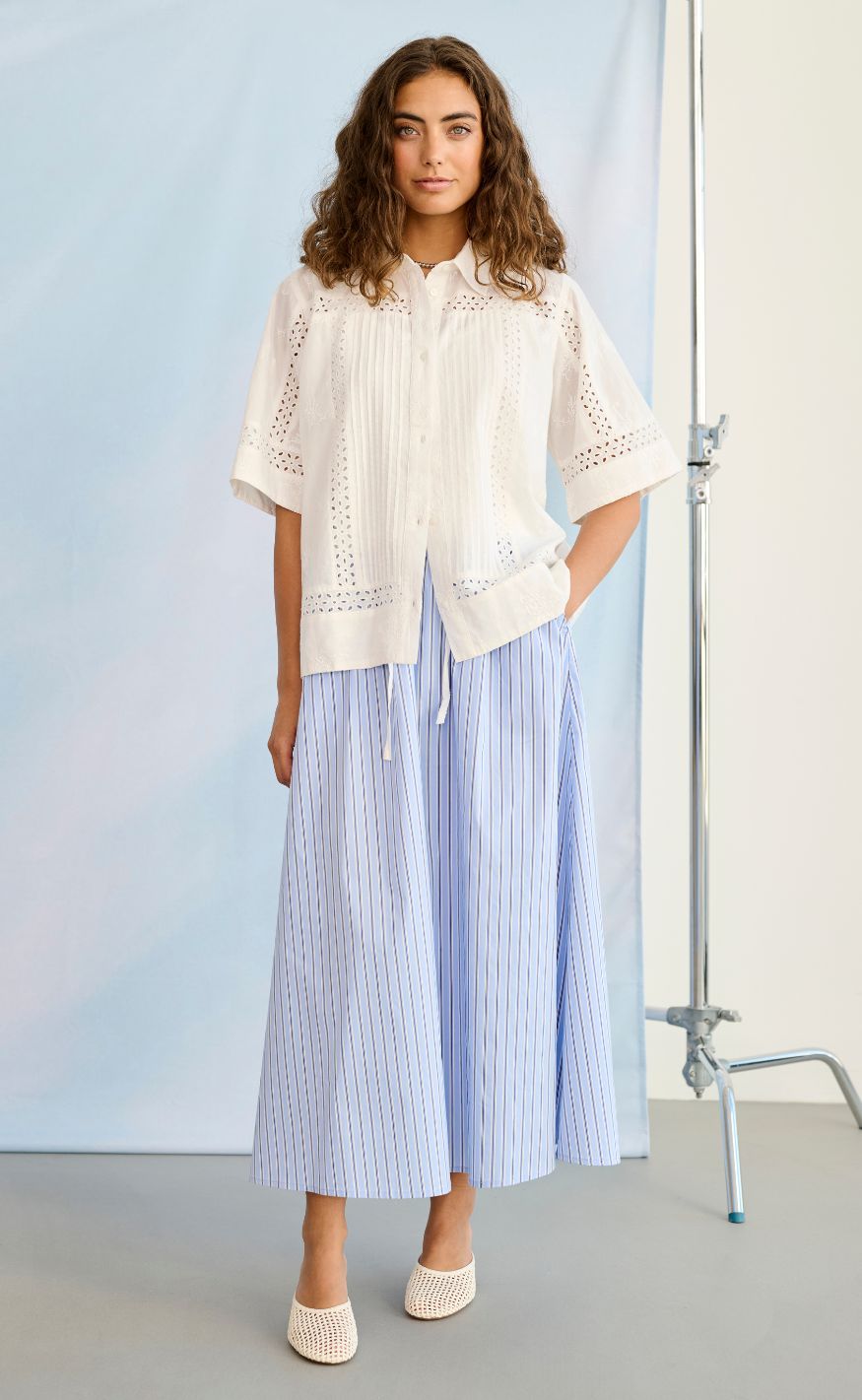 Culture Skjørt - Art - Blue Stripe