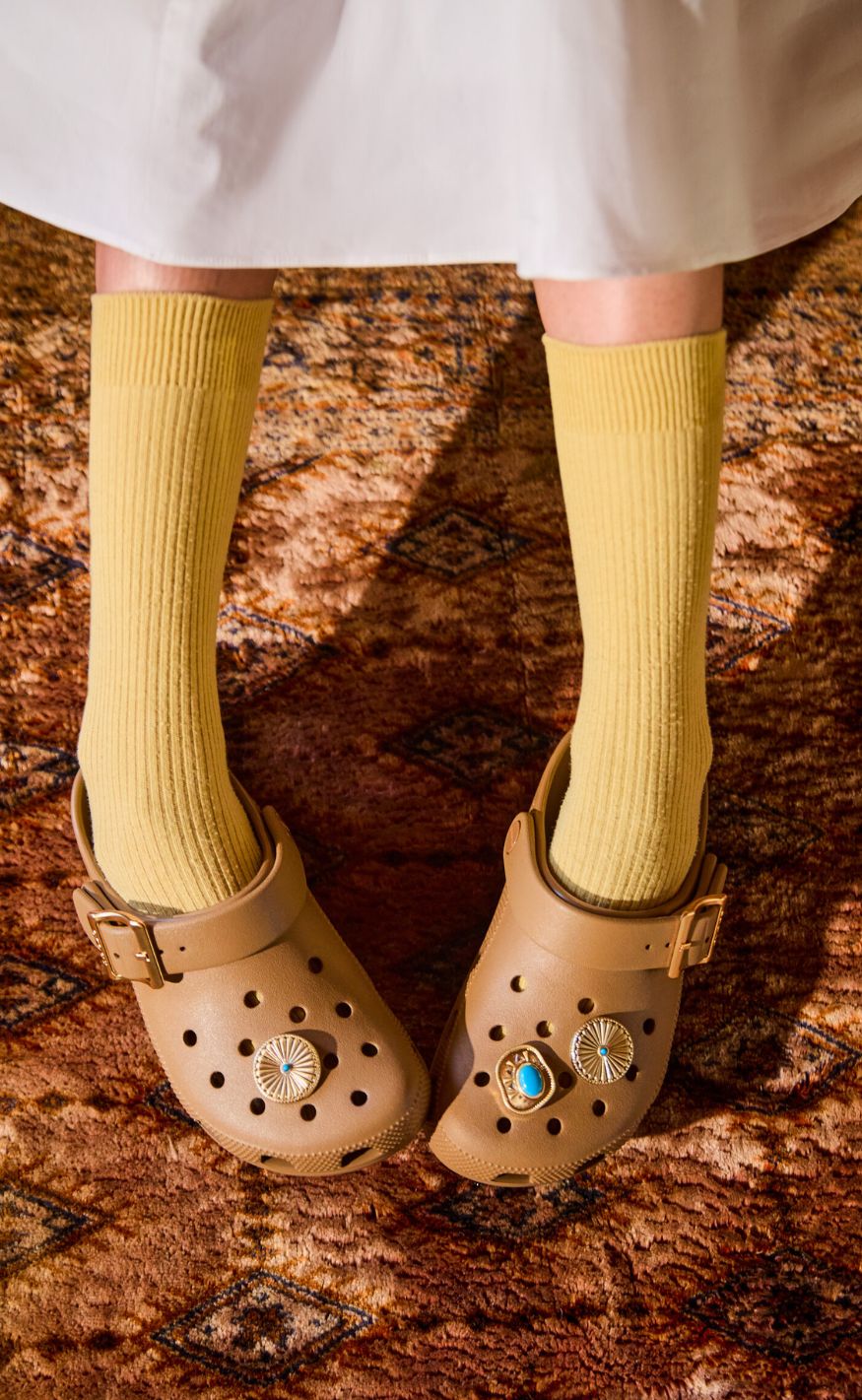 Crocs Træsko - Classic Metallic Buckle Clog - Sepia