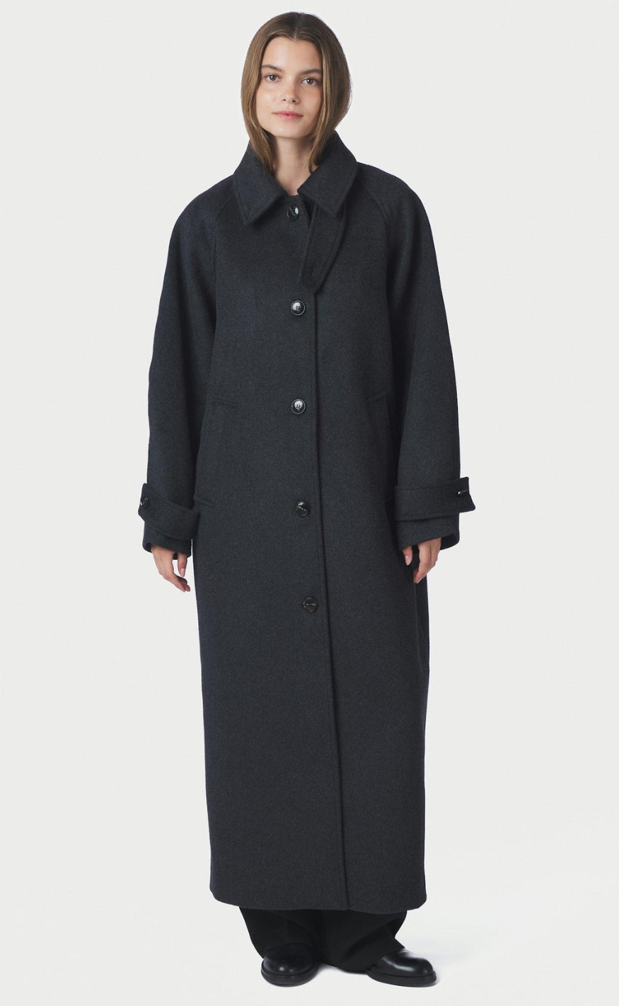 Neo Noir Jakke - Keaton Wool - Antracit Melange