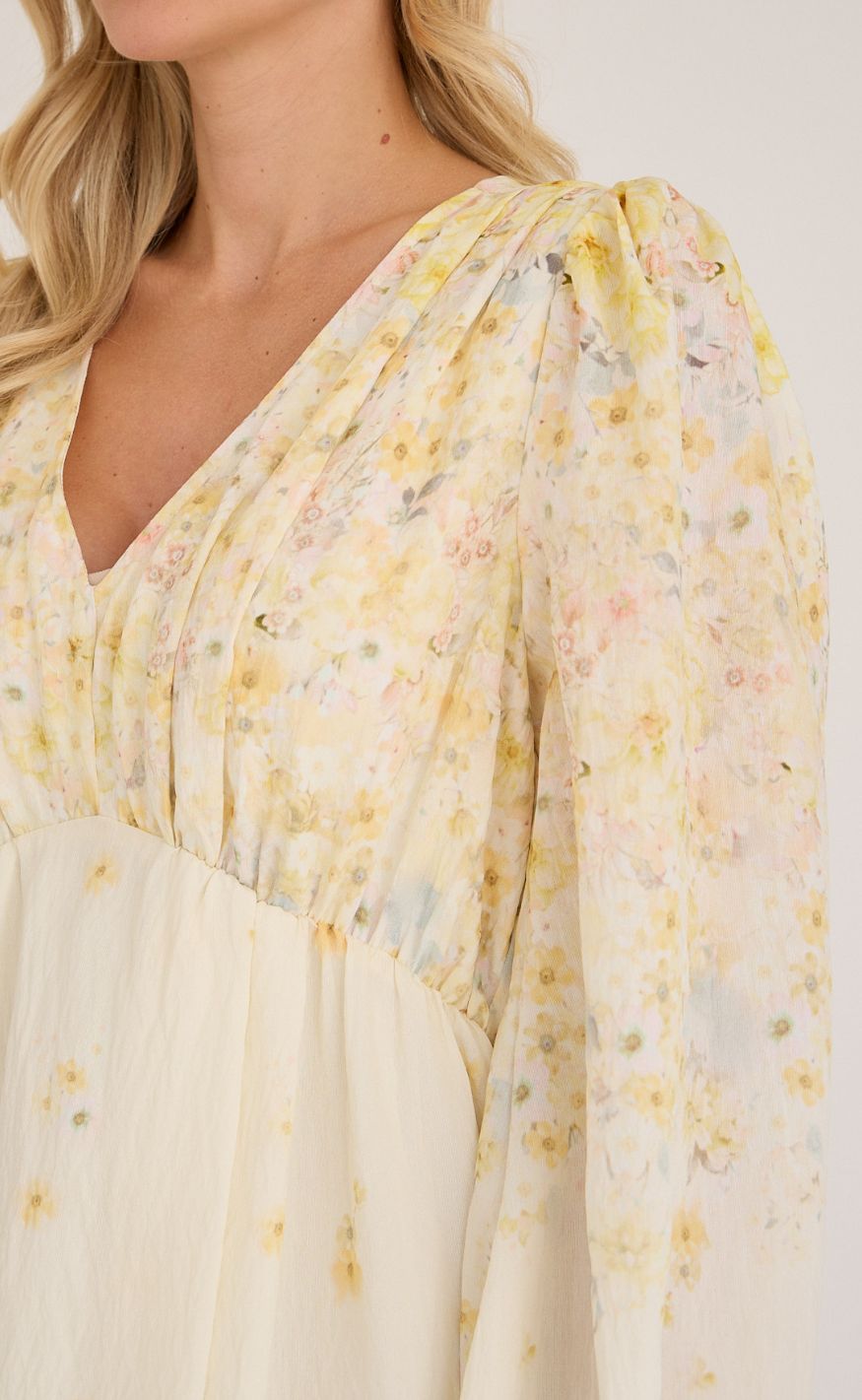 A-View Kjole - Aurora - Pale Yellow