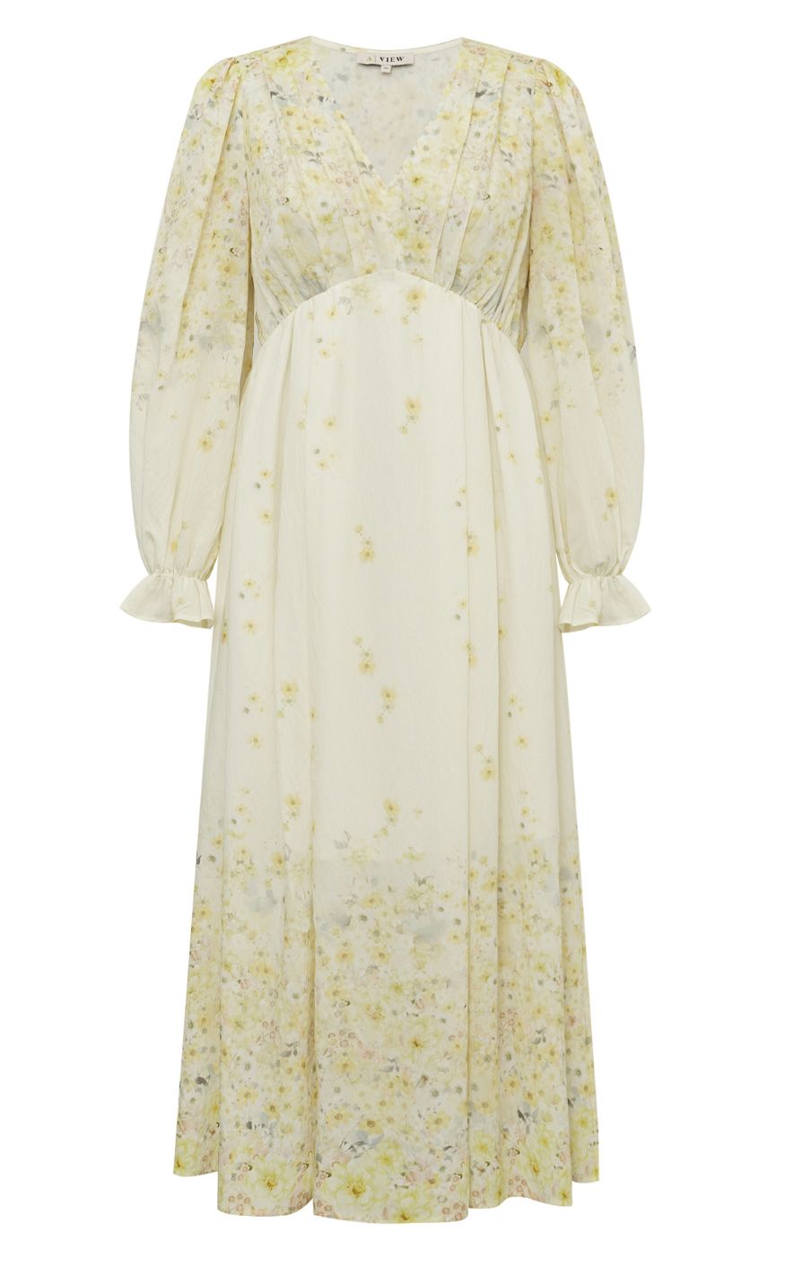 A-View Kjole - Aurora - Pale Yellow