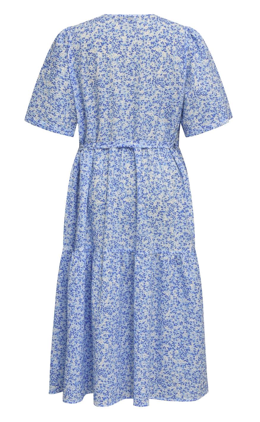A-View Kjole - Caisa - Blue Printet