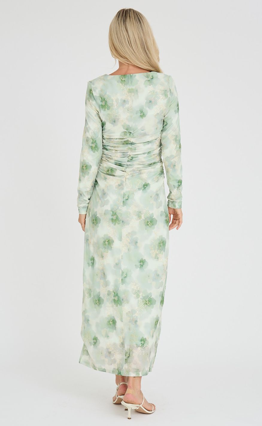 A-View Kjole - Selmina - Dusty Green