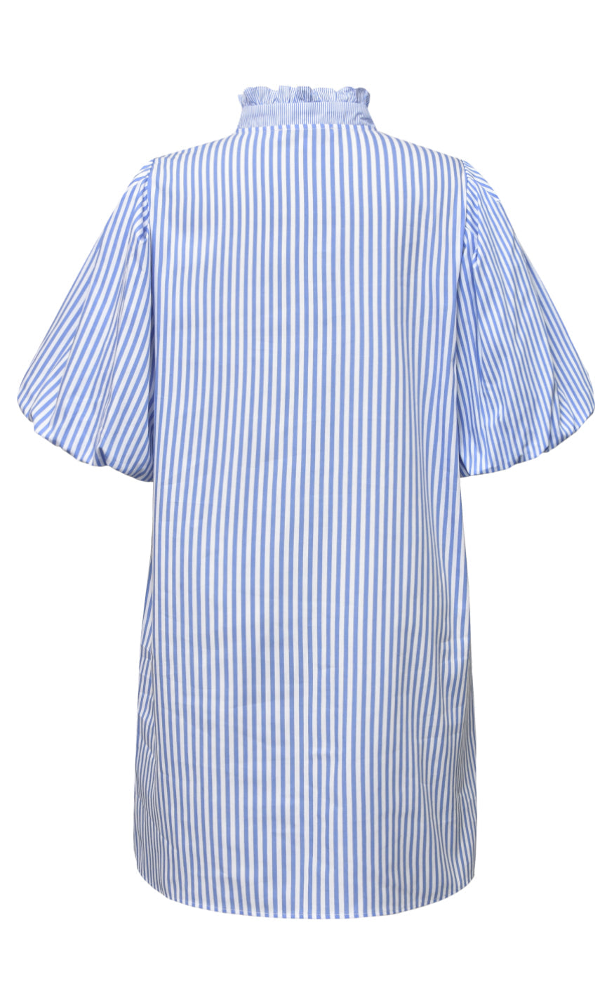 A-View Kjole - Tiffany Stripe - Light Blue