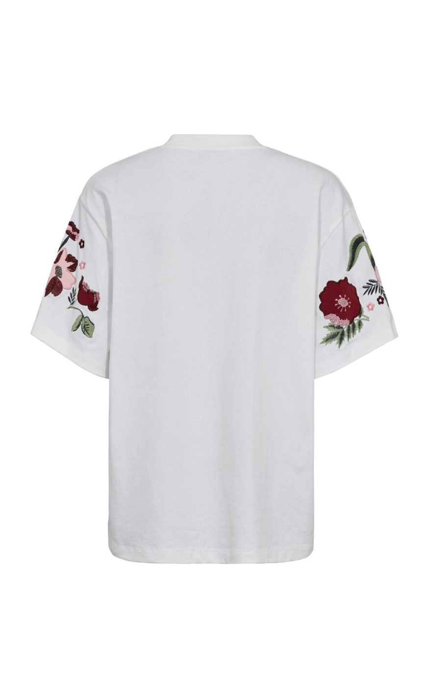A-View T-Shirt - Best Double Flower - White