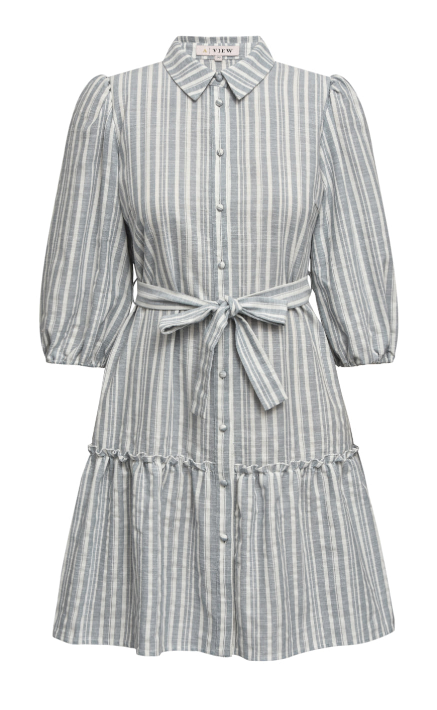 A-view Dress - Annali - Blue/White