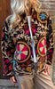 Say INA Copenhagen Jakke - Abella - Dark Brown Velvet W. Embroidery