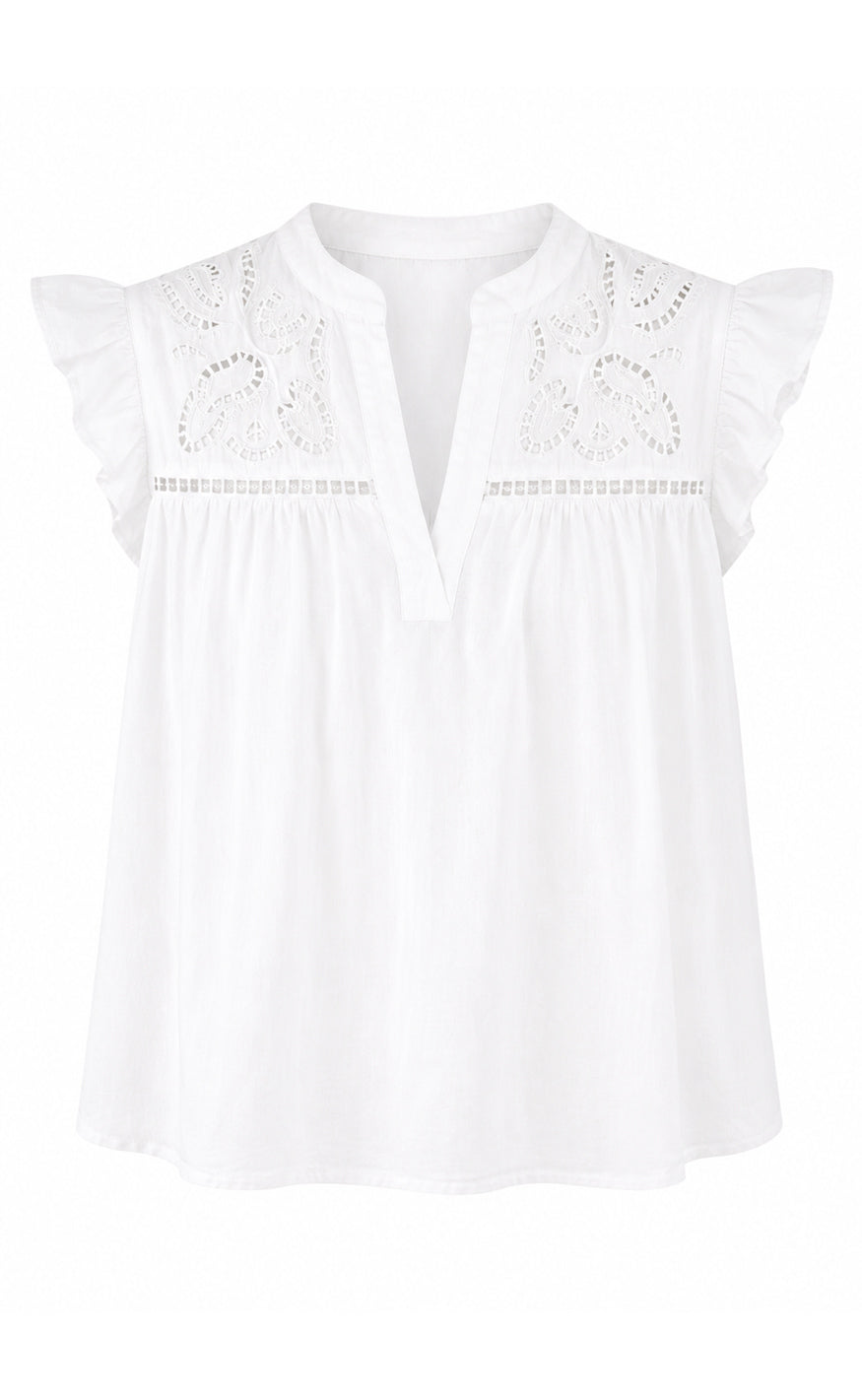 Say INA Copenhagen Topp - Alma - White