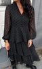 Say INA Copenhagen Kjole - Annabell - Black W. Black Dots