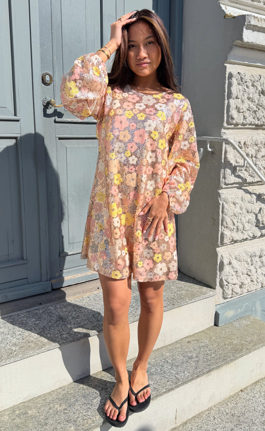 Say INA Copenhagen Kjole - Ava Sequin - Summer Sequin Flowers