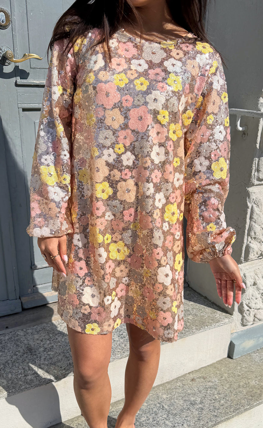 Say INA Copenhagen Kjole - Ava Sequin - Summer Sequin Flowers