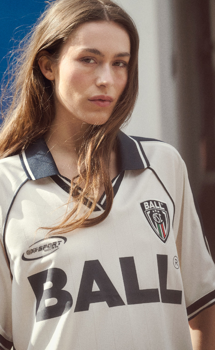 BALL Original Bluse - Calcio Polo - Blanc De Blanc