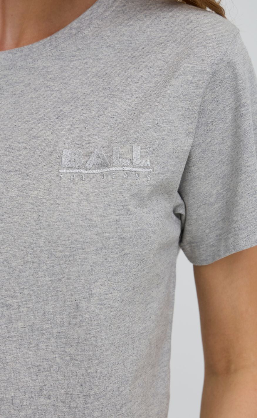 BALL Original T-shirt - Simona - Medium Gray Melange