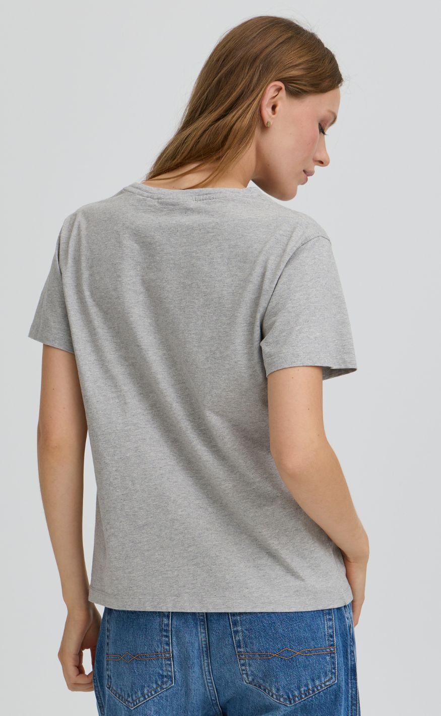 BALL Original T-shirt - Simona - Medium Gray Melange