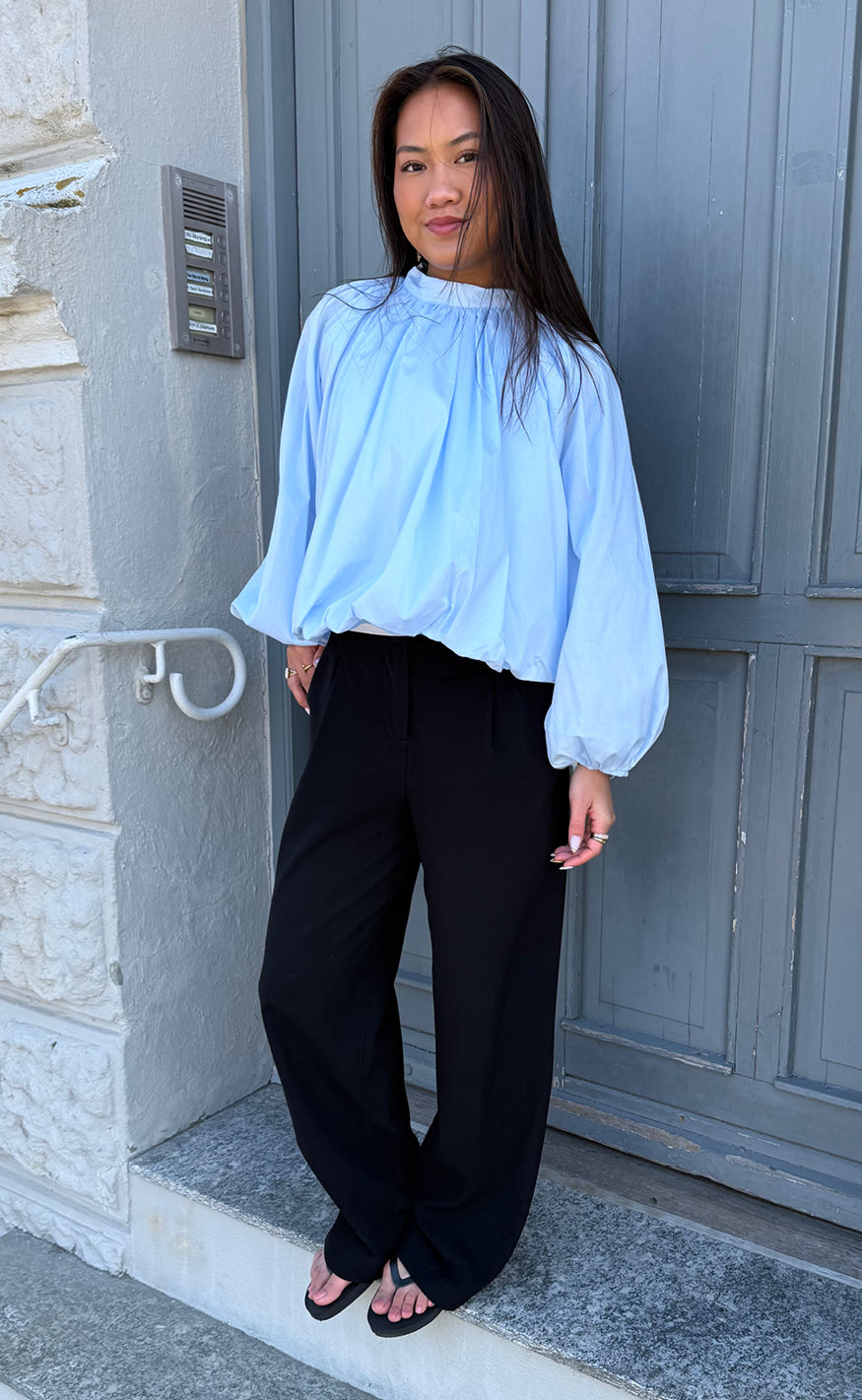 Say INA Copenhagen Bluse - Diana - Light Blue