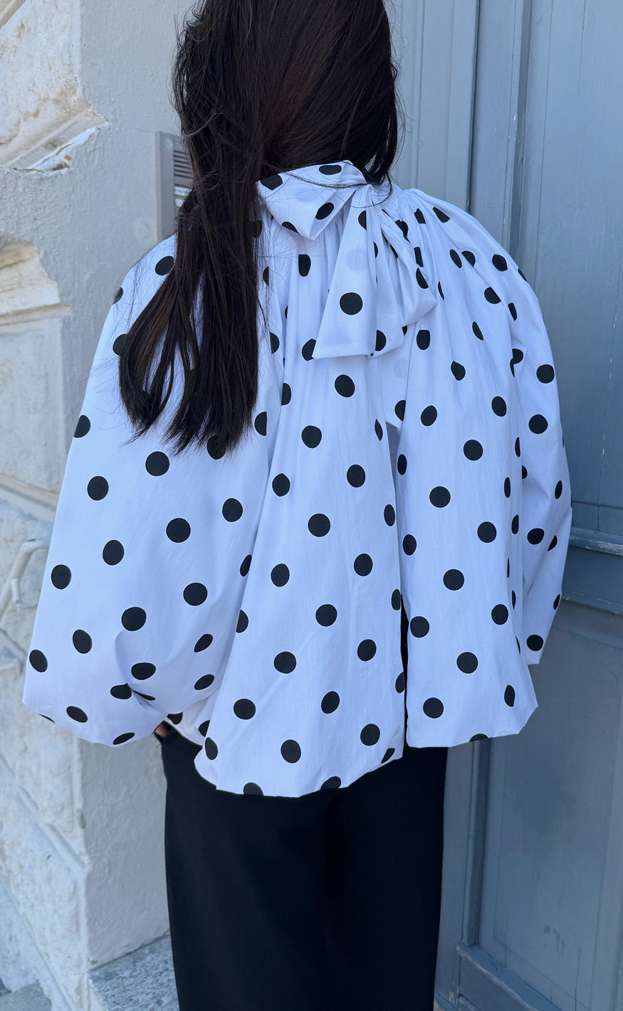 Say INA Copenhagen Bluse - Diana Dot - White W. Black Dots
