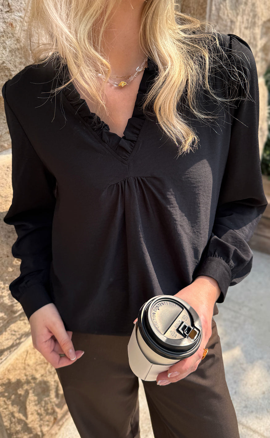 Say INA Copenhagen Bluse - Katiah - Black