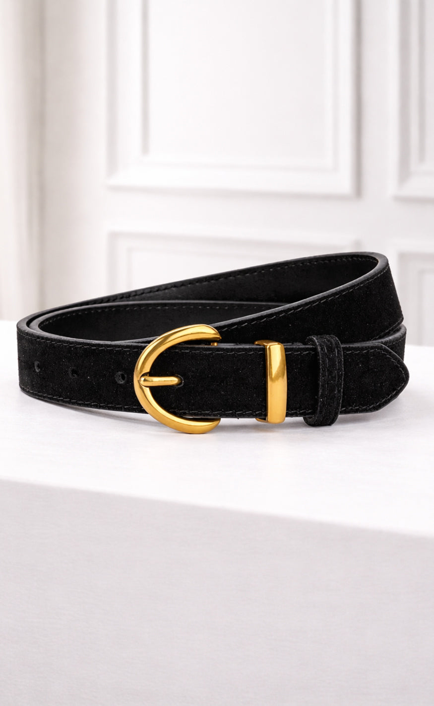 Say INA Copenhagen Belte - Carla Suede - Black