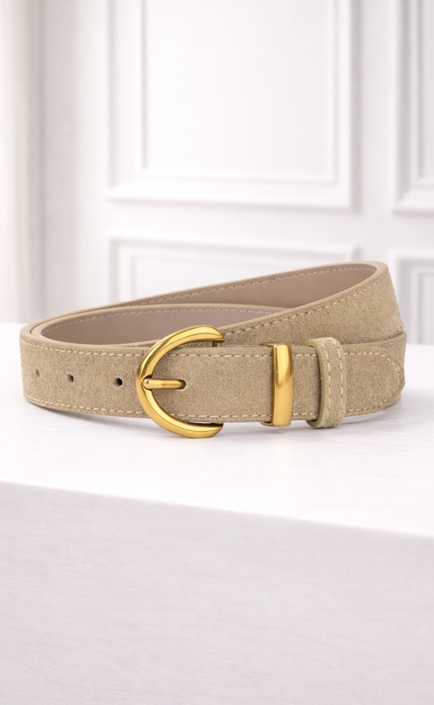 Say INA Copenhagen Belte - Carla Suede - Beige