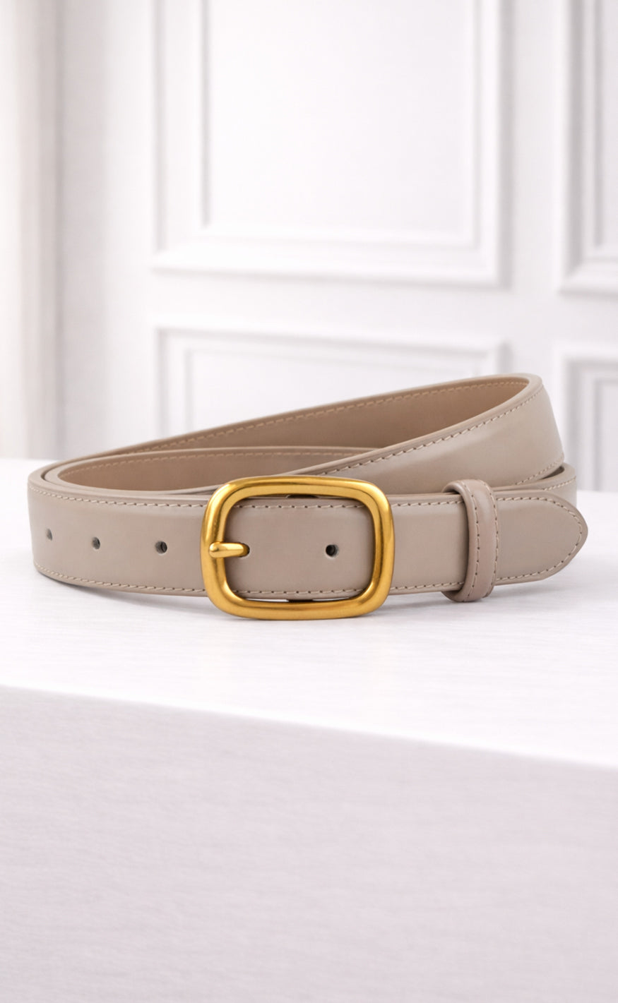 Say INA Copenhagen Belte - Carla PU Leather - Beige