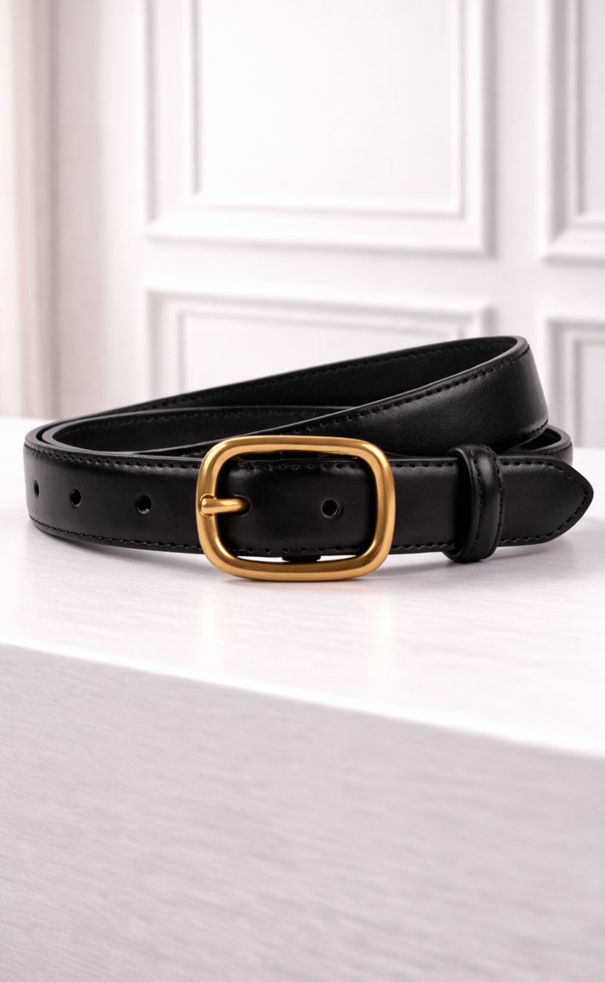 Say INA Copenhagen Belte - Carla PU Leather - Black