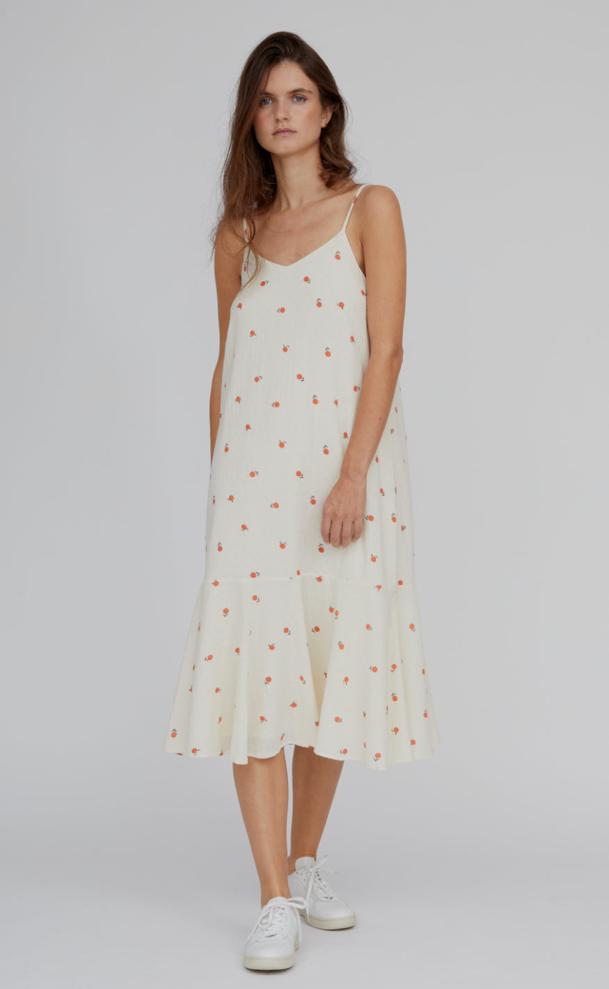 Basic Apparel Kjole - Salvie - Birch / Dusted Clay