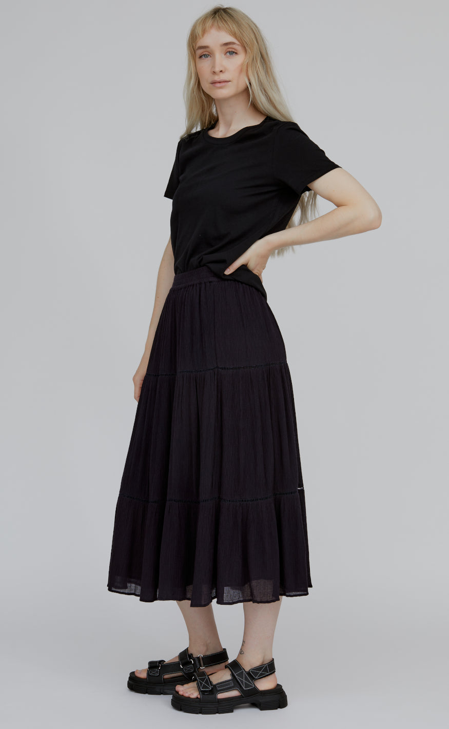 Basic Apparel Skjørt - Azela - Black