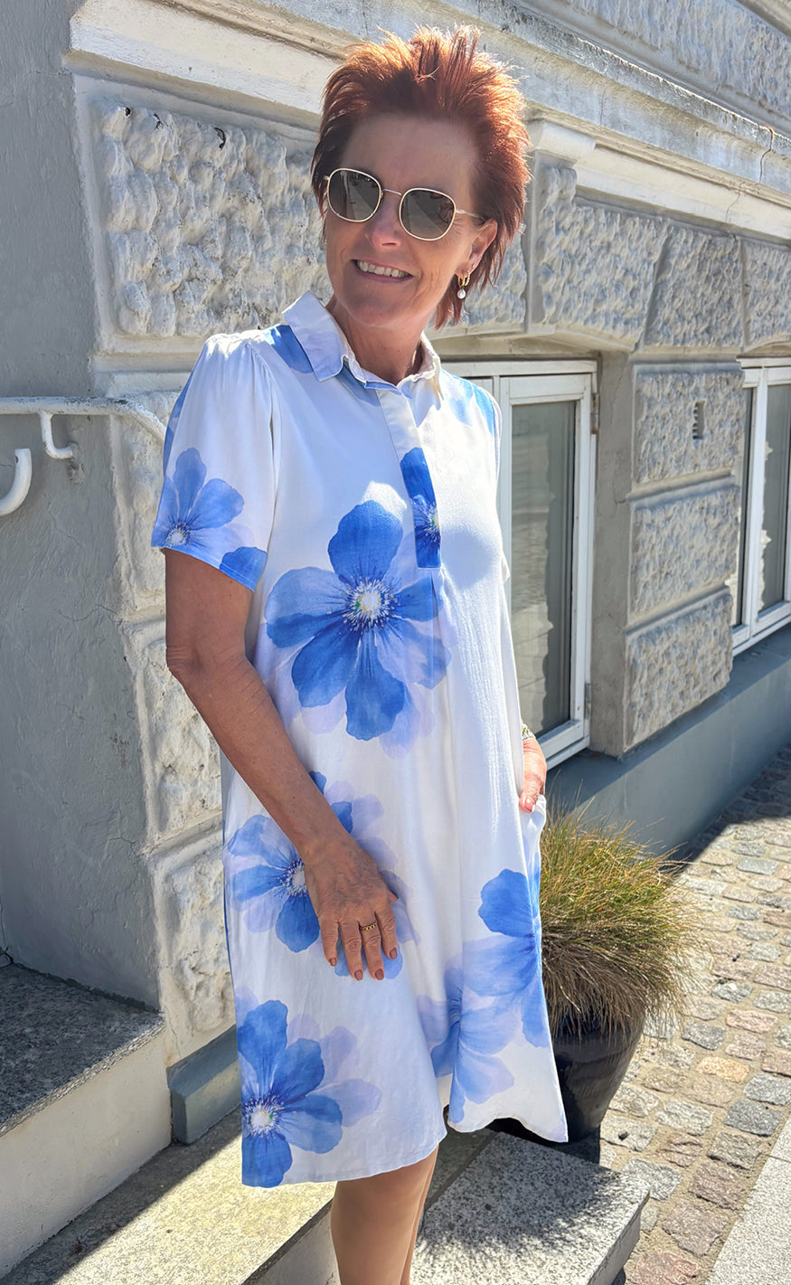 Say INA Copenhagen Kjole - Katie Summer - Blue Flower