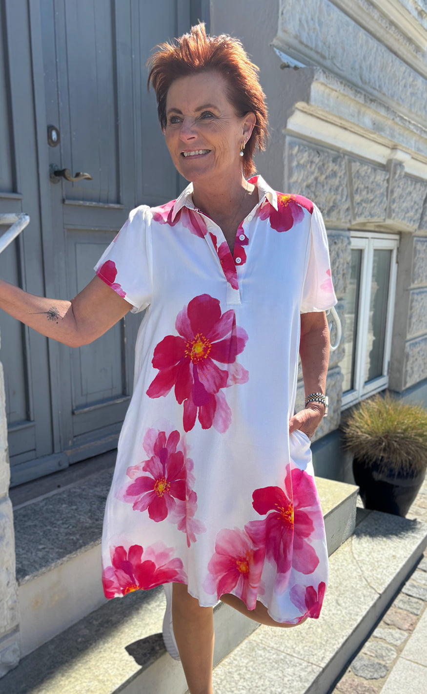 Say INA Copenhagen Kjole - Katie Summer - Pink Flower