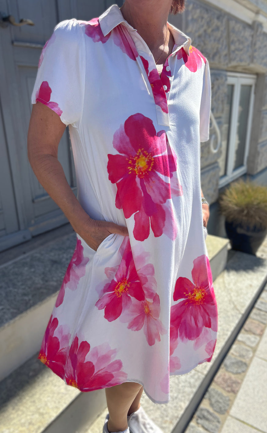 Say INA Copenhagen Kjole - Katie Summer - Pink Flower