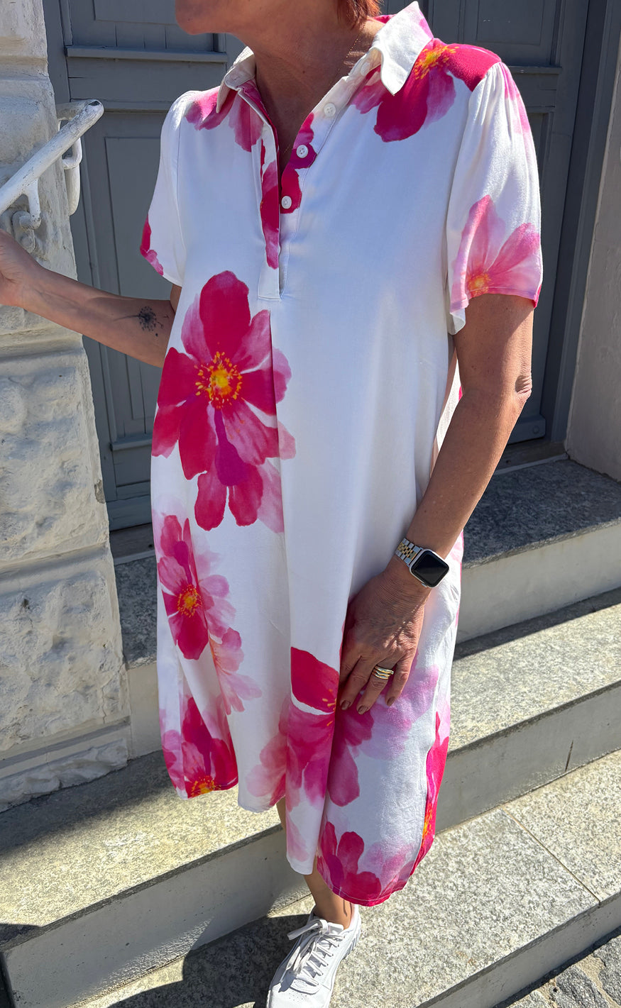 Say INA Copenhagen Kjole - Katie Summer - Pink Flower