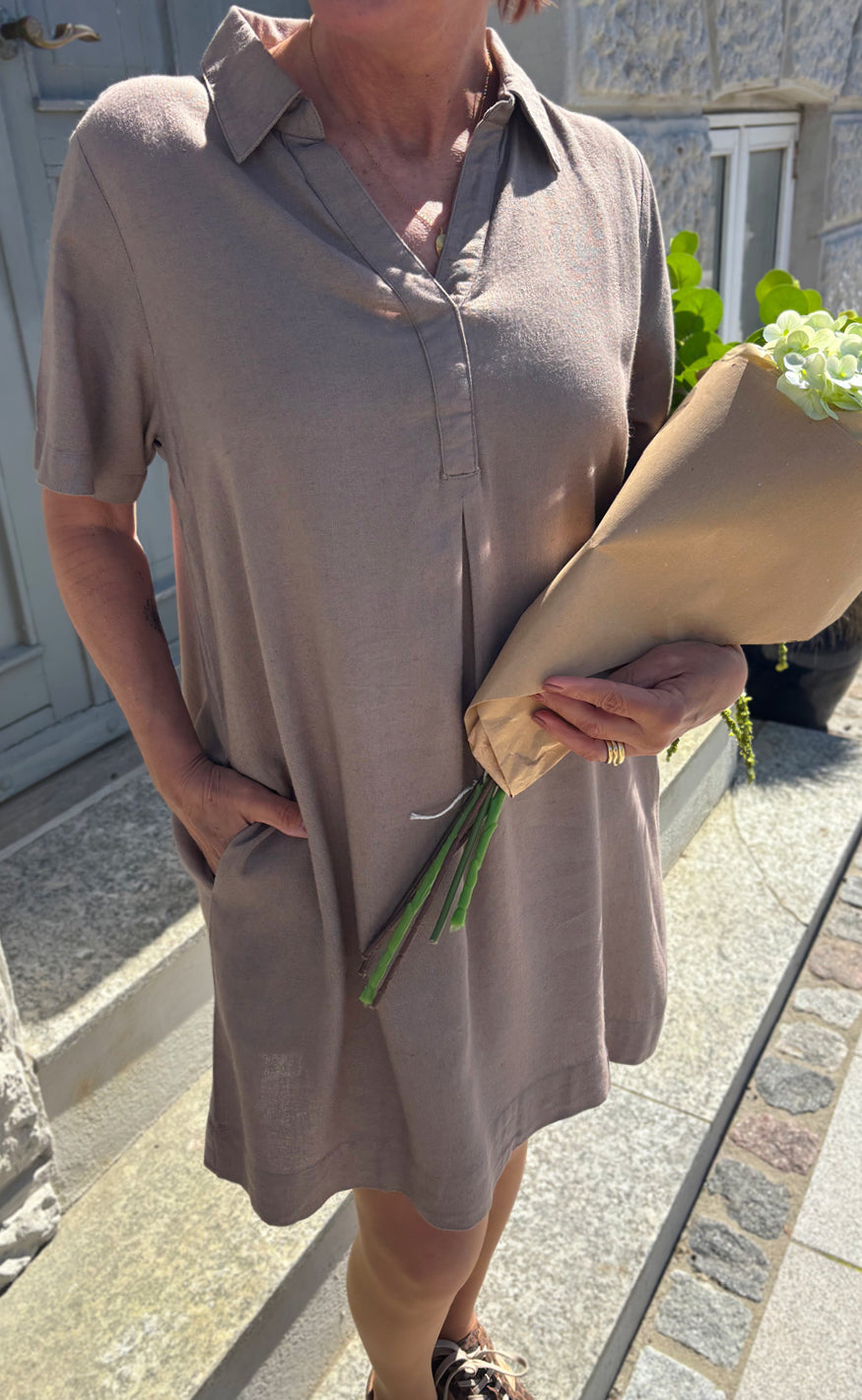 Say INA Copenhagen Kjole - Laura Linen SL - Brown