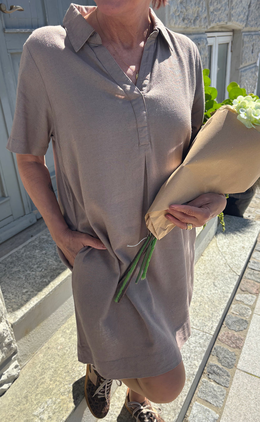 Say INA Copenhagen Kjole - Laura Linen SL - Brown