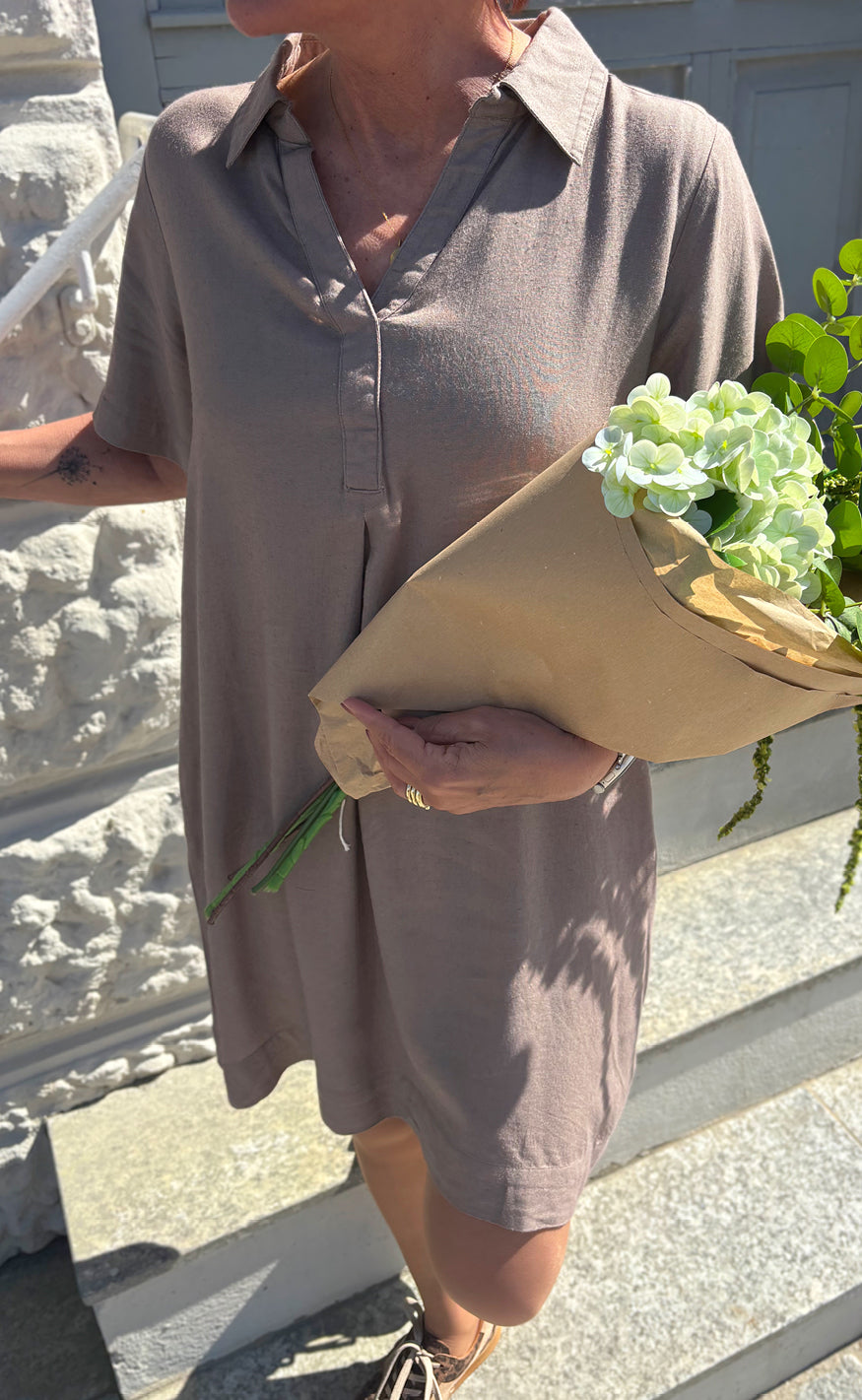 Say INA Copenhagen Kjole - Laura Linen SL - Brown