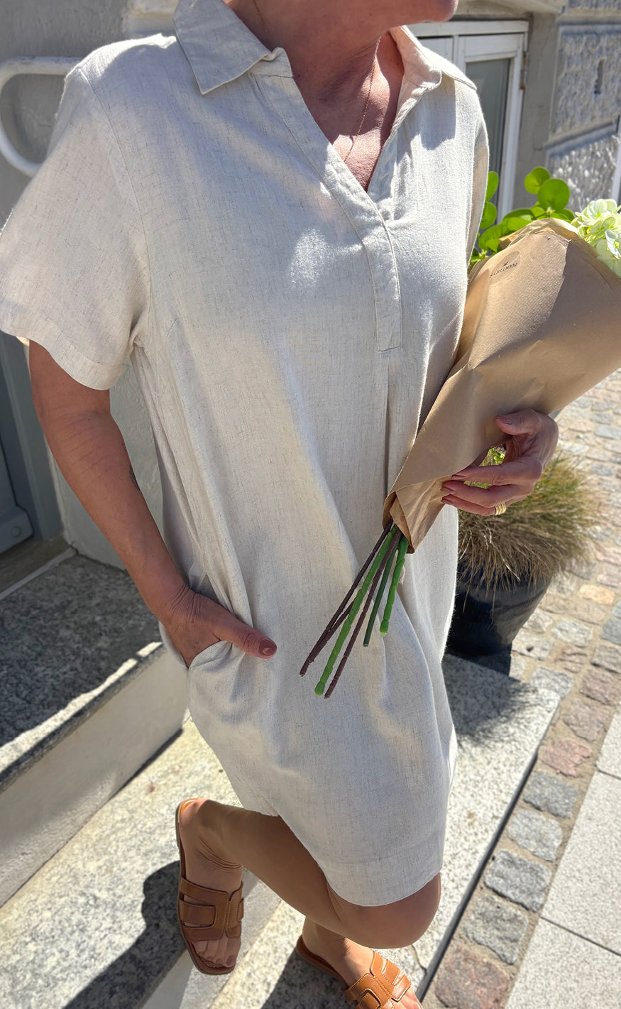 Say INA Copenhagen Kjole - Laura Linen SL - Sand