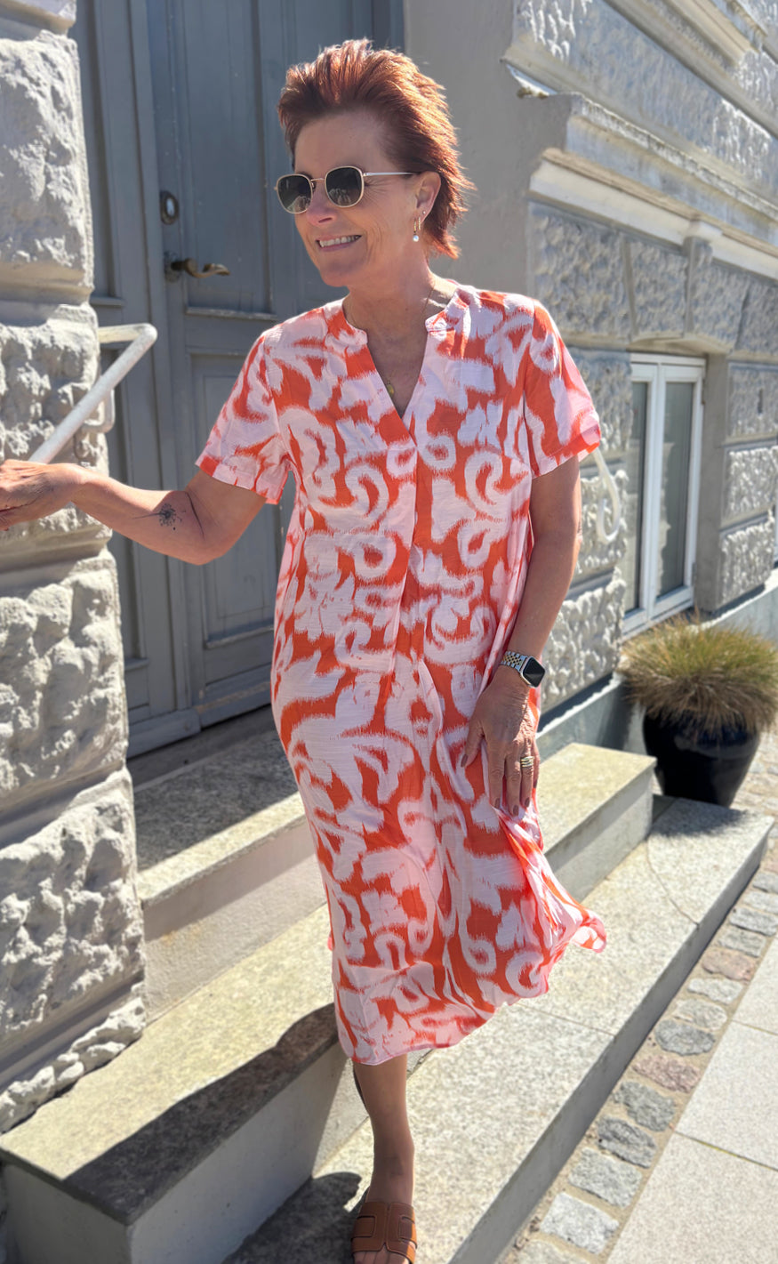 Say NA Copenhagen Kjole - Hella - Orange Flame