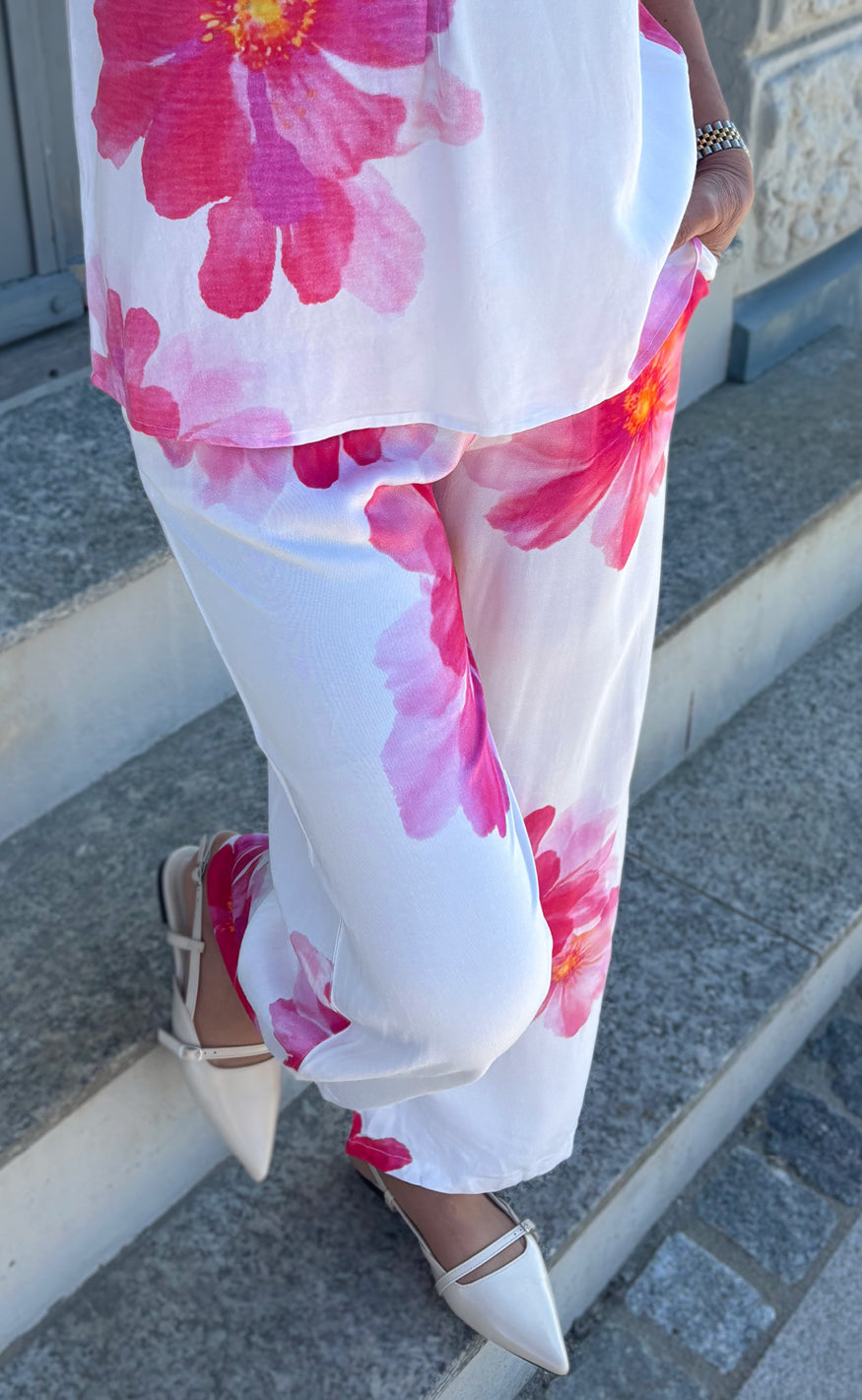 Say INA Copenhagen Bukser - Katie Summer - Pink Flower