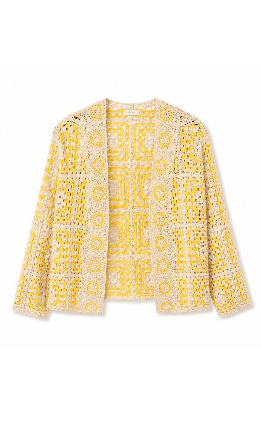 Luxzuz Cardigan - Polly - Tender Yellow