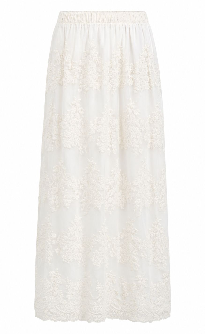 Say INA Copenhagen Skjørt - Elly Lace - White