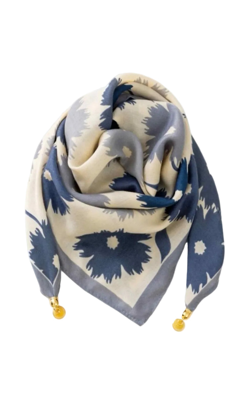 Tim & Simonsen Skjerf - Franny Jewelry - Blue flower 1