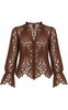 Tim & Simonsen Bluse - Ragna Lace - Brown