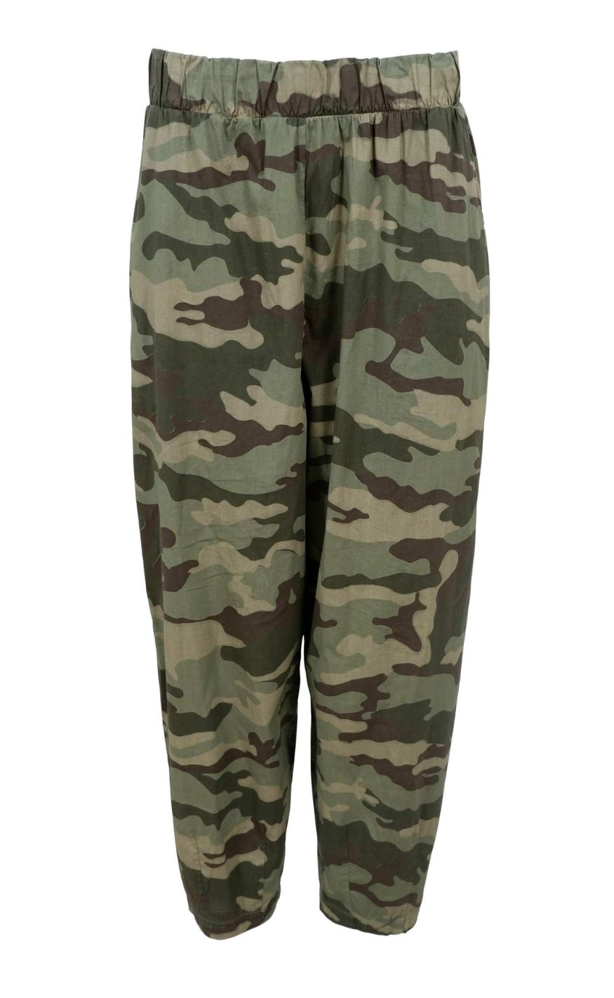 Black Colour Bukser - Ally Barrel - Camouflage