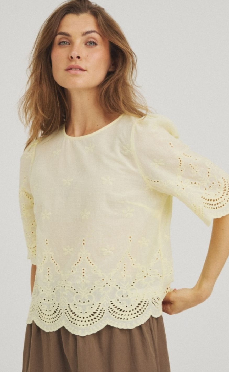 Luxzuz Bluse - Virginia - Soft Yellow