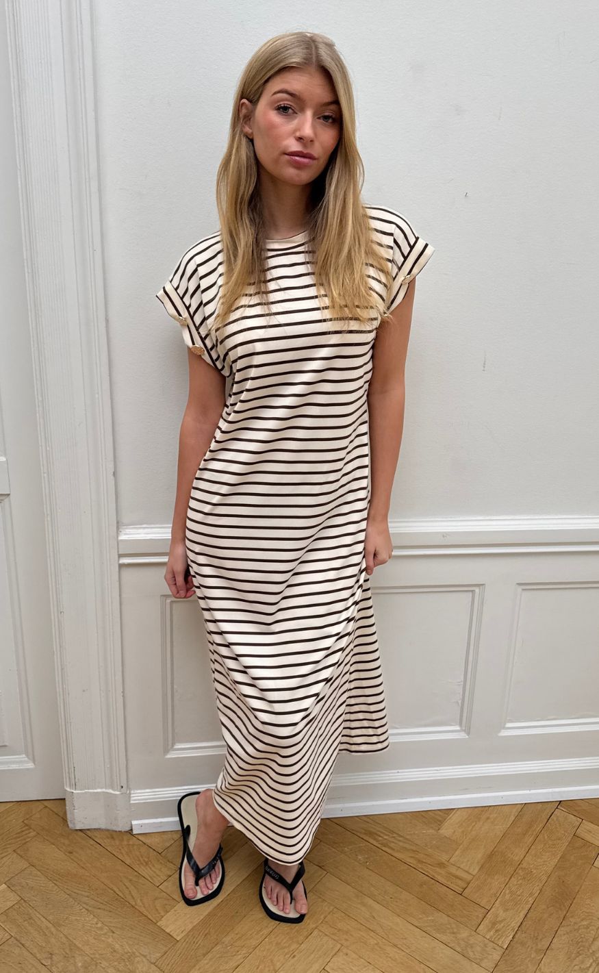 Continue Kjole - Frederikke - Brown Stripe