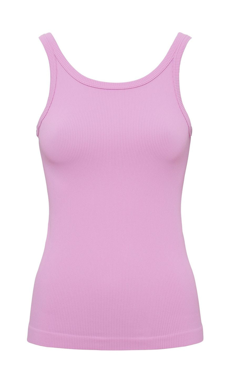 Tim & Simonsen Topp - Lone Rib - Macaron