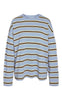 Noisy May Bluse - Ember Stripe - Cashmere Blue / French Vanilla / Chocolate Brown