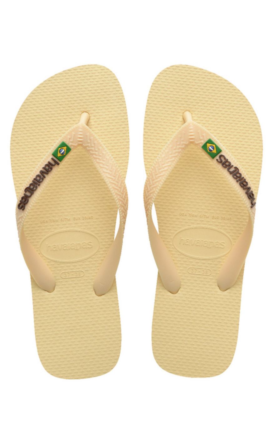Havaianas Klipklapper / Sandal - Brasil Logo - Buttercream
