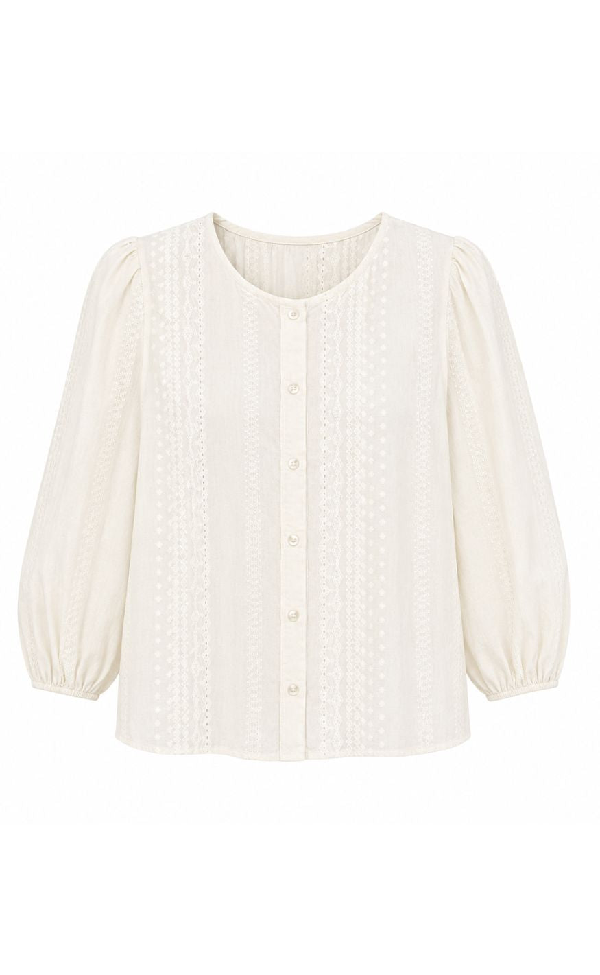 Marta Du Chateau Bluse - Valessia - Creme