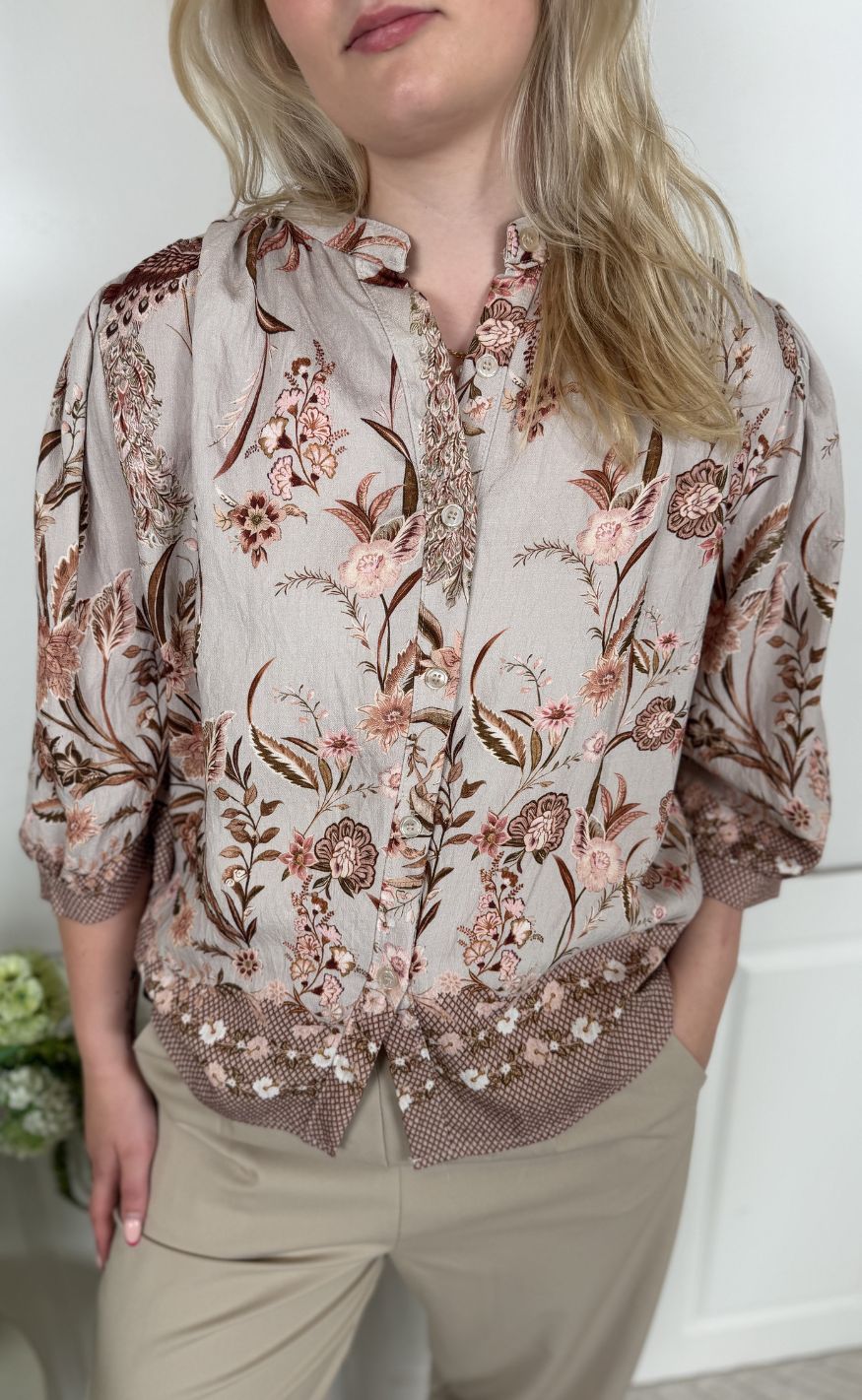 Marta Du Chateau Bluse - Destiny - Grey3142tps